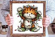 Christmas Animal Whimsical Clipart, an Illustration by SinaCreation (Thumbnail 5 of 7)
