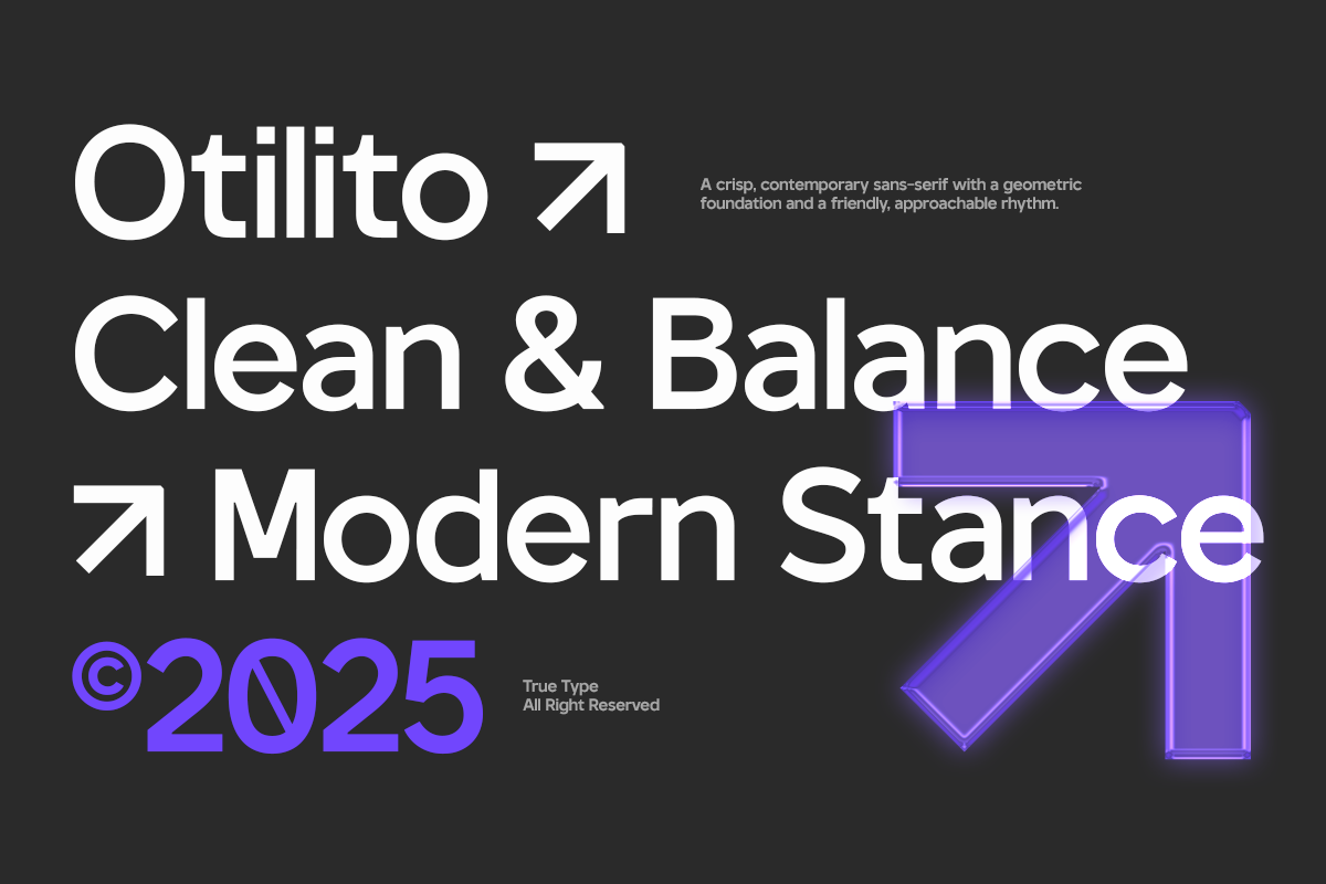TT Otilito Sans Font Family, a Font by truetype (Photo 6 of 15)