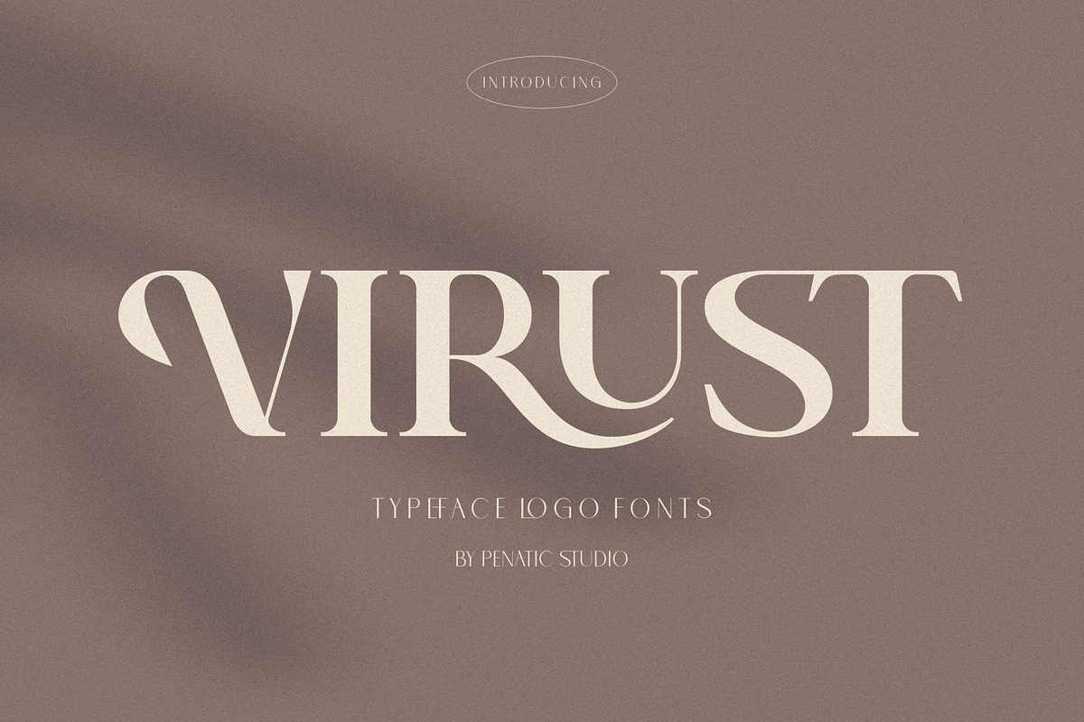 Virust _ Serif Ligature Font, a Serif Font by Penatic Studio (Photo 1 of 10)