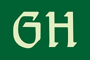 Gothic Initials Eight Font, a Script Font by GG Design (Thumbnail 5 of 14)