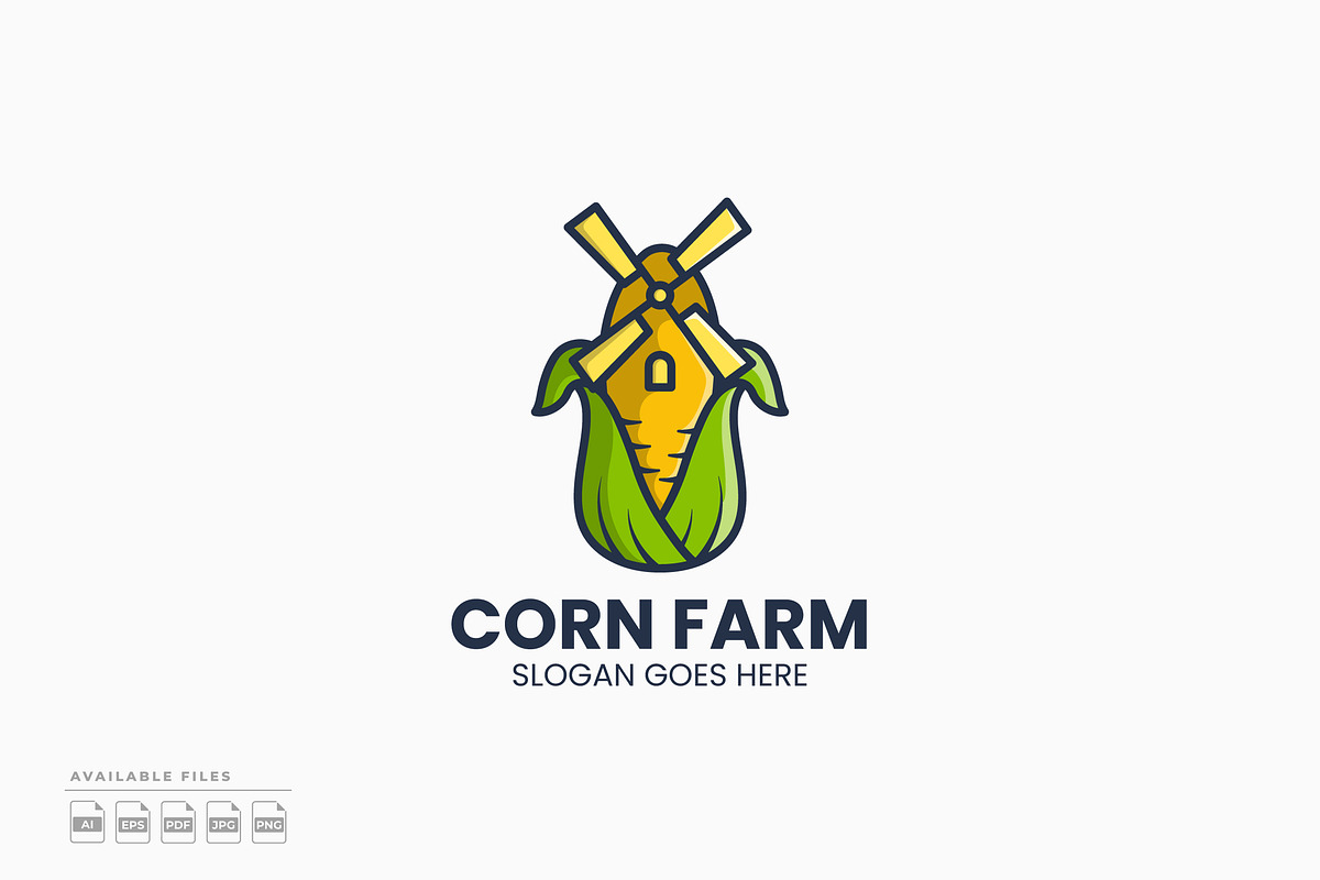 Corn Farm Logo, a Branding & Logo Template by Zeer Graphic