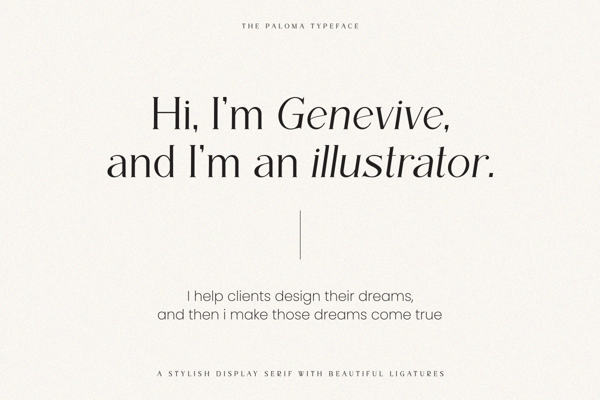 The Paloma - Modern Serif Font, a Serif Font by TypeFounder (Photo 8 of 10)