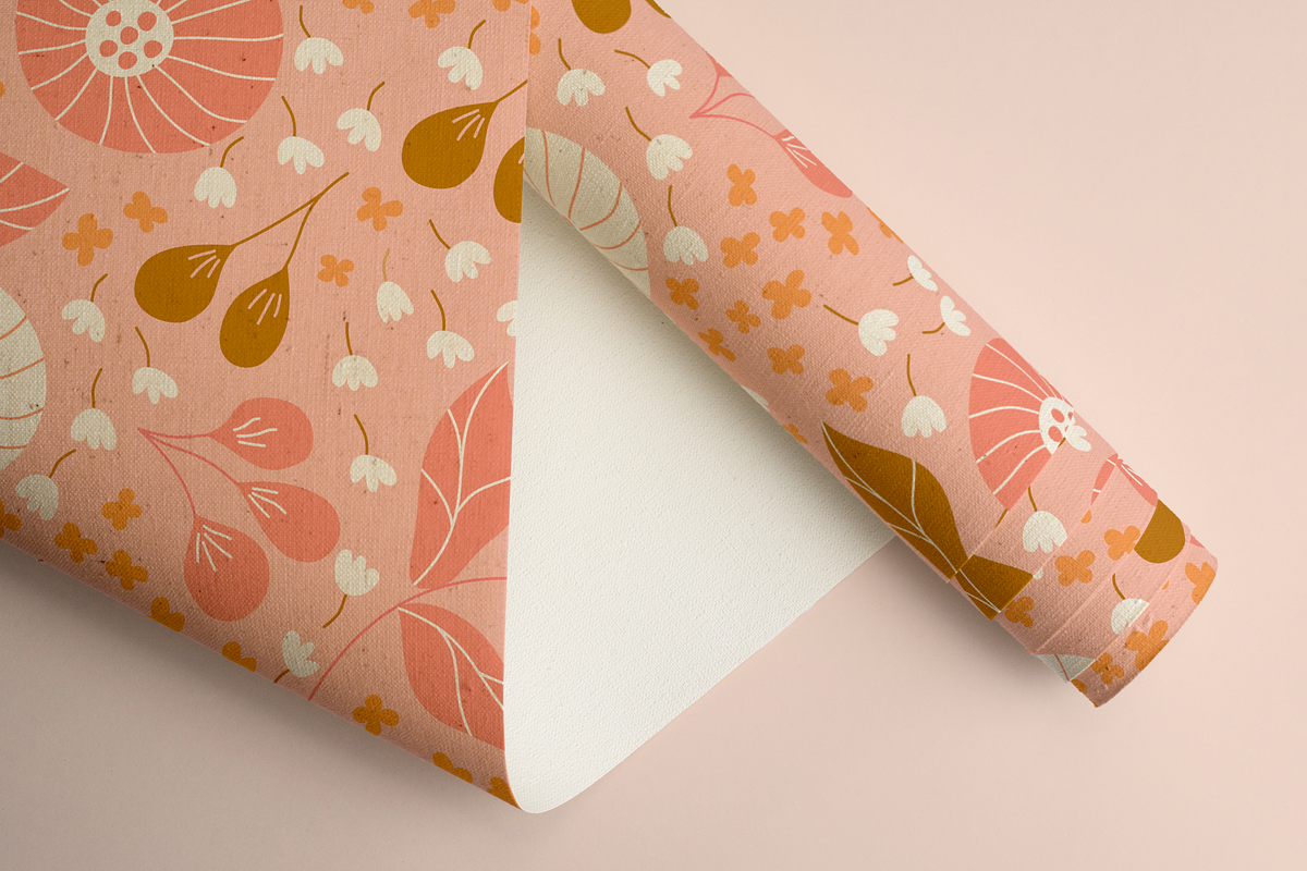 Pink Foral Pattern Set 2, a Graphic by thimori (Photo 3 of 6)