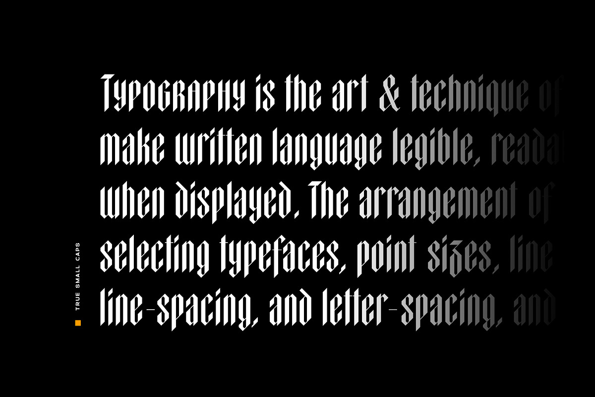 Elmwood Blackletter Display Font, a Blackletter Font by Vintage Type Company (Photo 8 of 16)