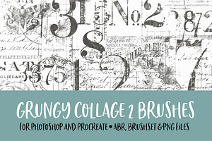 Grungy Collage 2 Brushes for PS/PRO