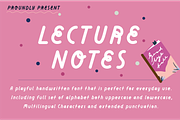Lecture notes Font, a Handwritten Font by Nyla.Studio (Thumbnail 1 of 10)