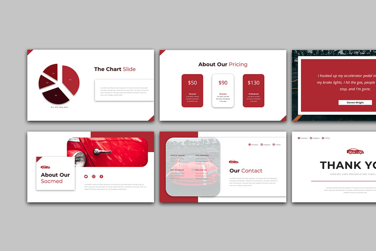Spocar -Cars Presentation PowerPoint, a Presentation Template by Raseuki (Photo 6 of 6)