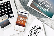 Travel Blog Photo+Handlettering Set, a Social Media Template by Spencerian Sisters (Thumbnail 2 of 5)