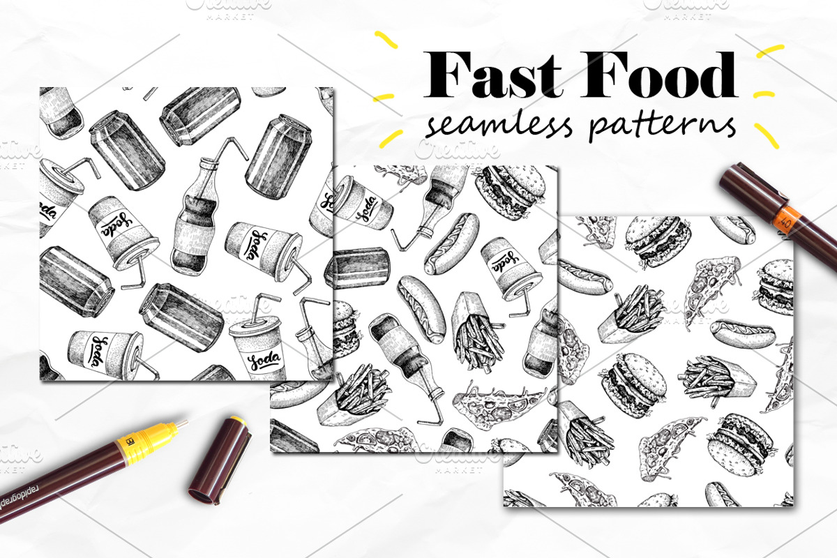 Fast Food Sketch Collection, a Food Illustration by Epine (Photo 4 of 4)