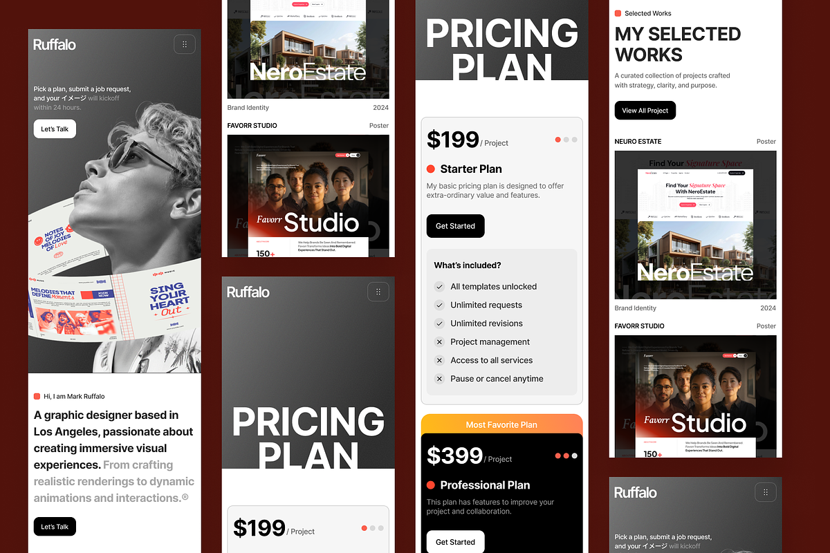 Ruffalo - Personal Portfolio Website, a Landing Page Template by SLAB! Design (Photo 5 of 5)