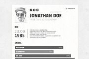 Resume PSD Template, a Resume Template by Zomorsky (Thumbnail 2 of 5)
