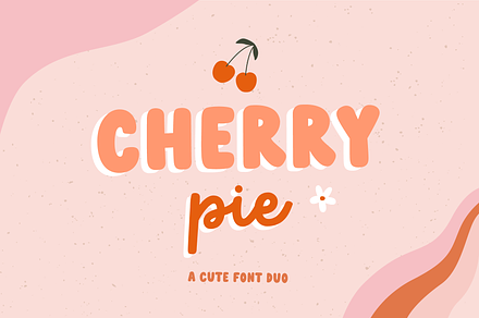 Cherry pie | Font duo, a Sans Serif Font by AngelinaKovel