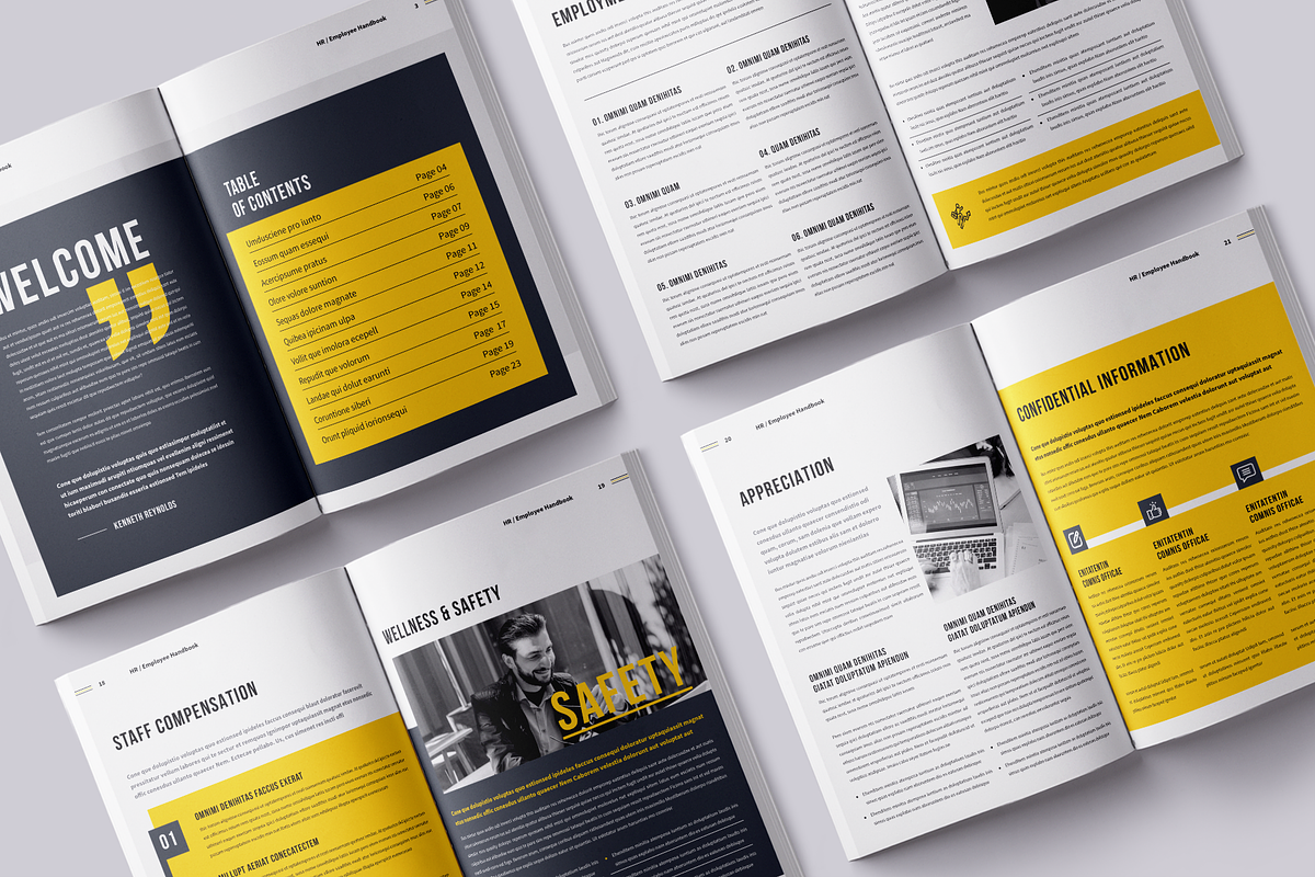 HR / Employee Handbook, a Brochure Template by ArtisticLand (Photo 6 of 7)