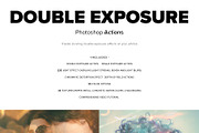 Double Exposure Photoshop Action preview 2