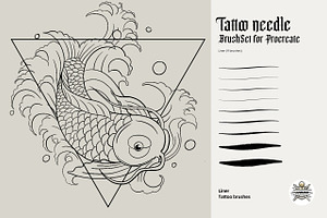 Tattoo Needle BrushSet For Procreate