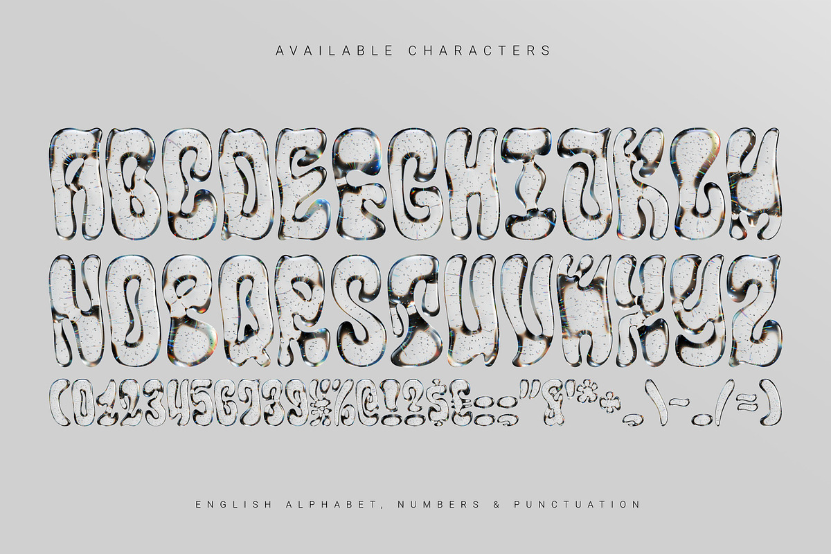 Floating Drop - Color Bitmap Font, a Symbol Font by Gleb Guralnyk (Photo 5 of 5)