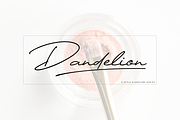 Dandelion, a Script Font by Larin Type Co. (Thumbnail 1 of 14)