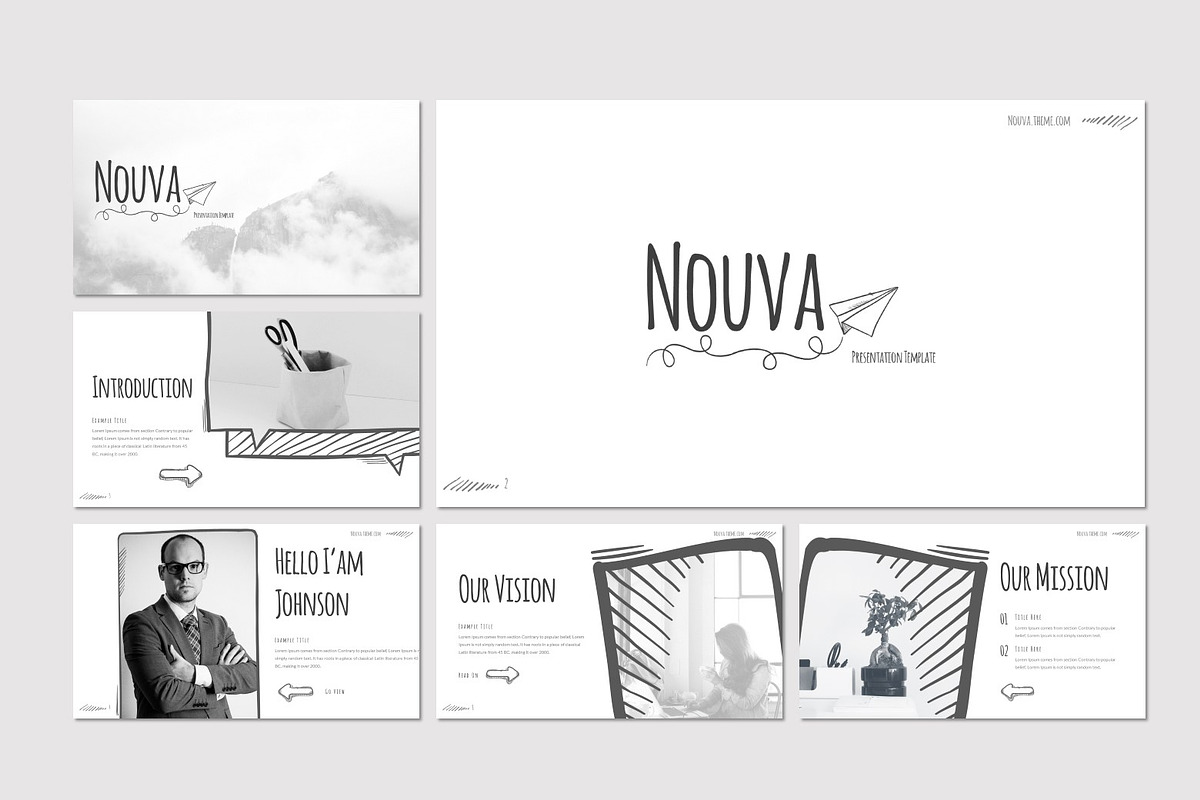 Nouva - Powerpoint Template, a Presentation Template by inspirasign