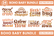 Boho Baby SVG Bundle, an Object Graphic by Design's Dark (Thumbnail 1 of 5)