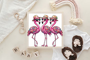 Rhinestone Flamingo Summer PNG, an Illustration by CraftArtStudio (Thumbnail 4 of 4)