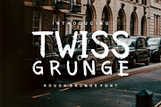 TwissGrunge Rough Grunge Font, a Script Font by zerologicstudio (Thumbnail 1 of 3)