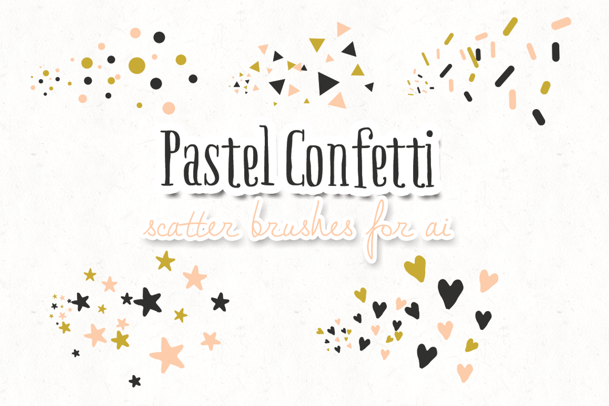 pastel confetti scatter brushes, a Brush Add-On by TeaBerry (Photo 1 of 2)