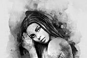 Portrait Painting Watercolor Photo, an Action Add-On by Photoshop Action (Thumbnail 21 of 22)