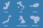 194 Country Map Vectors, a Graphic by Creative VIP