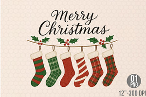 Plaid Christmas PNG Sublimation, an Illustration by Designking