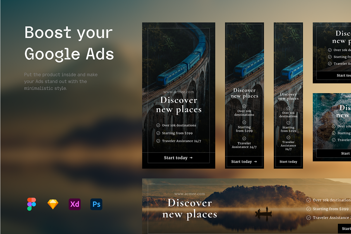 Blog and Travel - Banners, an Object Graphic by Petr Bilek (Photo 3 of 3)