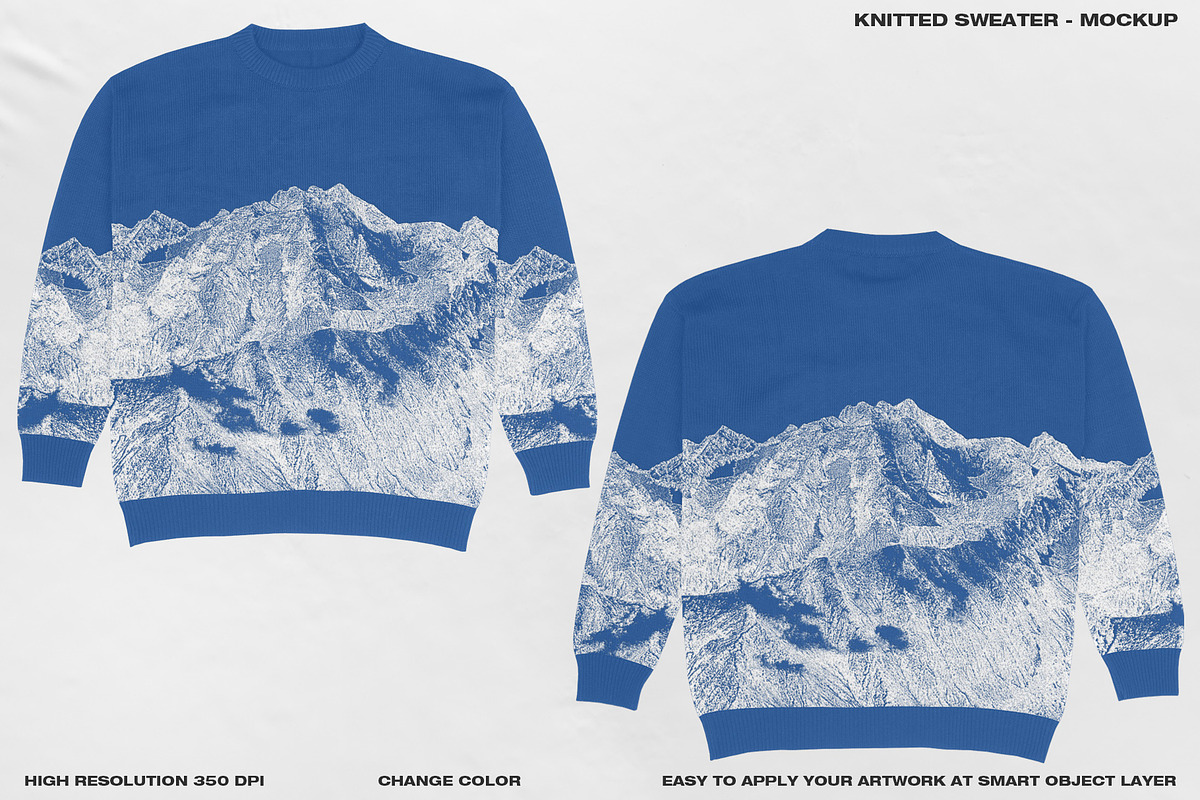 Knitted Sweater - Mockup, a Hoody Mockup by DaldSgh (Photo 3 of 18)