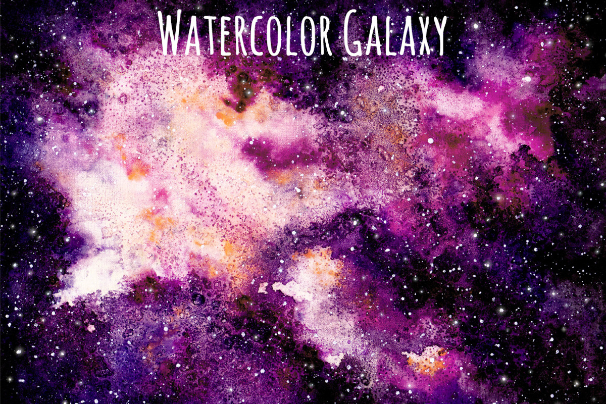 Watercolor Galaxy Set, a Texture Illustration by Salted Galaxy (Photo 2 of 7)