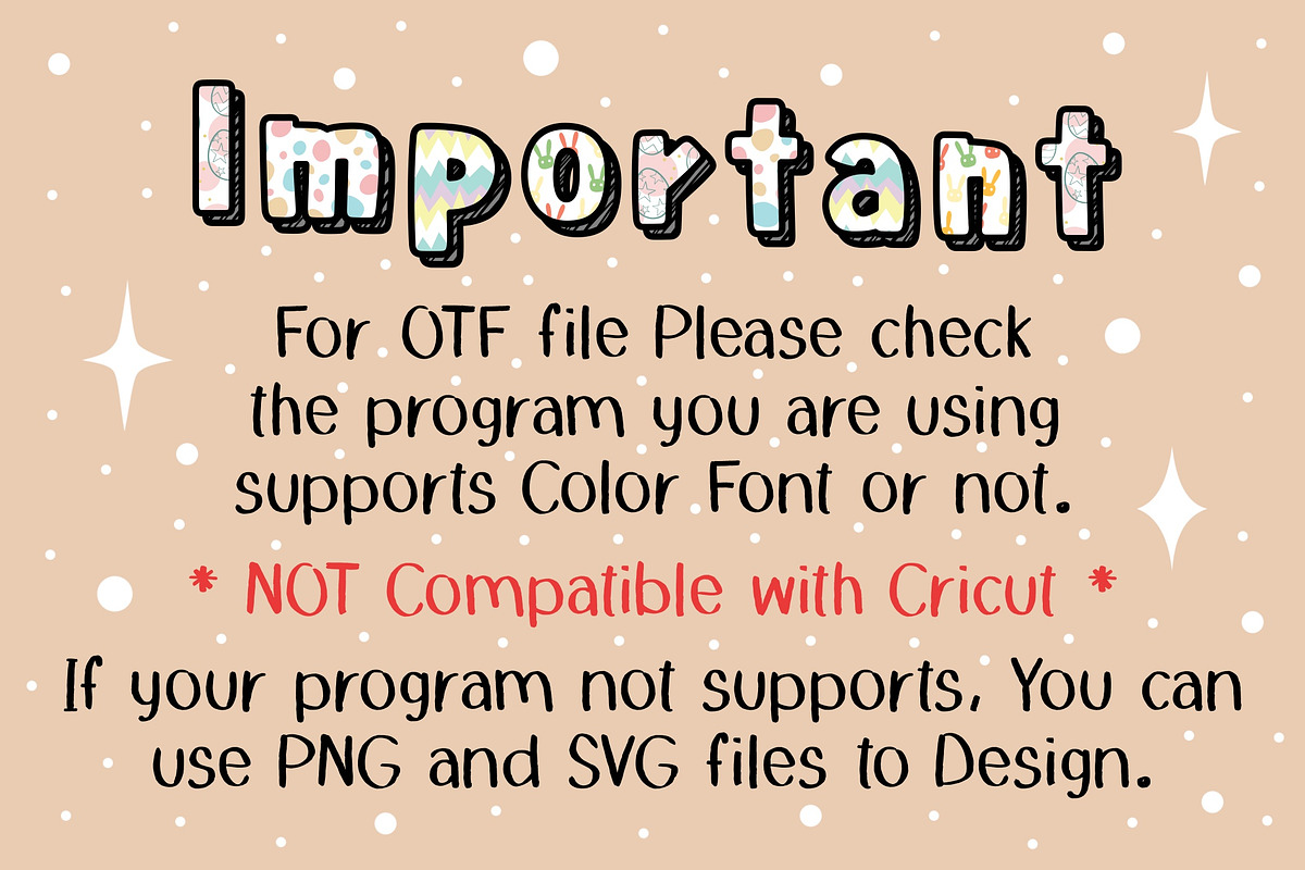 Easter OTF PNG SVG, a Symbol Font by DREAMs Soul G. (Photo 6 of 6)