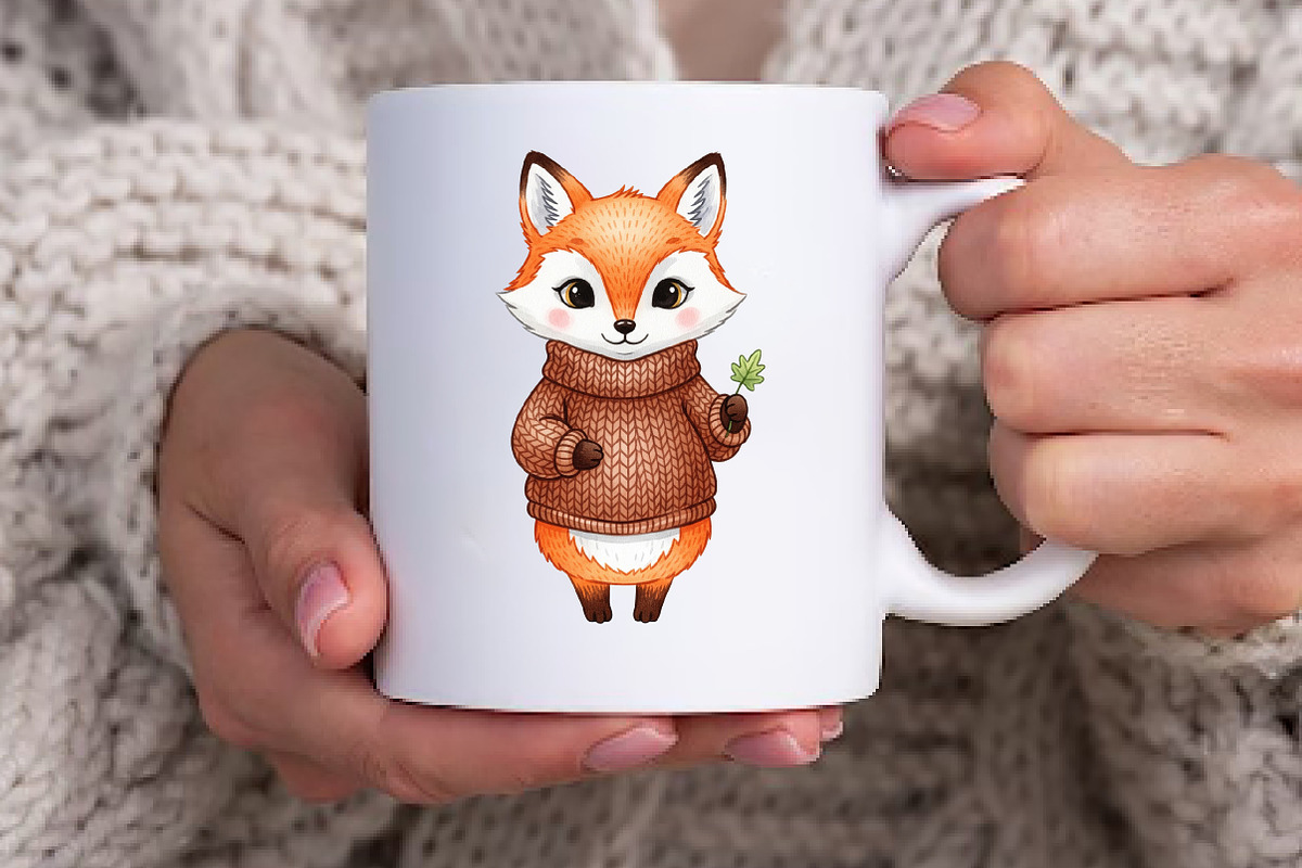 Adorable Hello Autumn Clipart, an Illustration by Watercolor design (Photo 2 of 6)