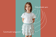 T-Shirt and Skirt Mockup PSD, a Shirt Mockup by Anna Druzhkova (Thumbnail 3 of 5)