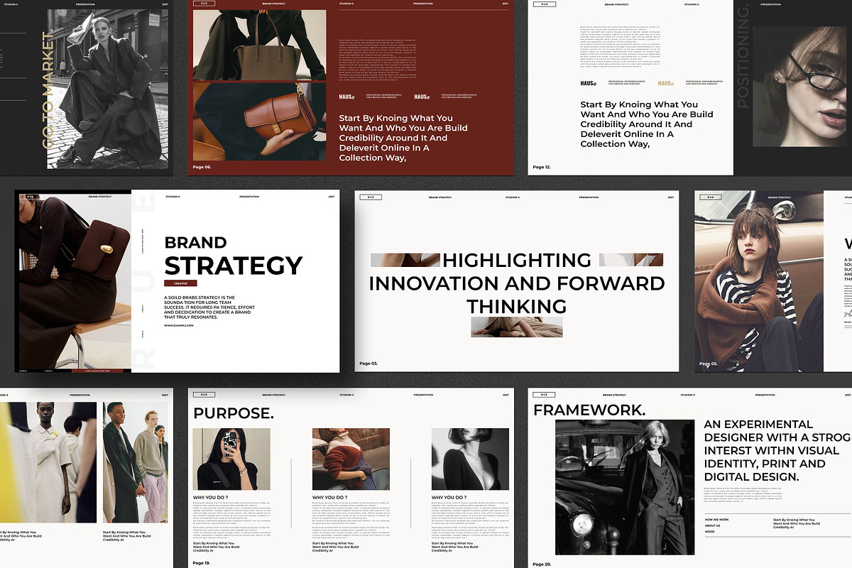 Brand Strategy Presentation Template, a Presentation Template by Aura Agency (Photo 5 of 9)