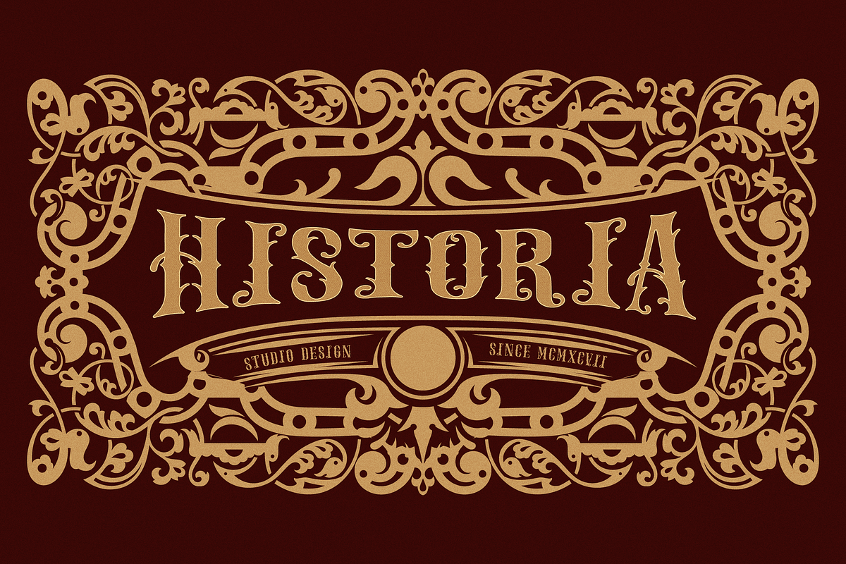 Belion Radego | Victorian Typeface, a Blackletter Font by Denustudios (Photo 2 of 12)