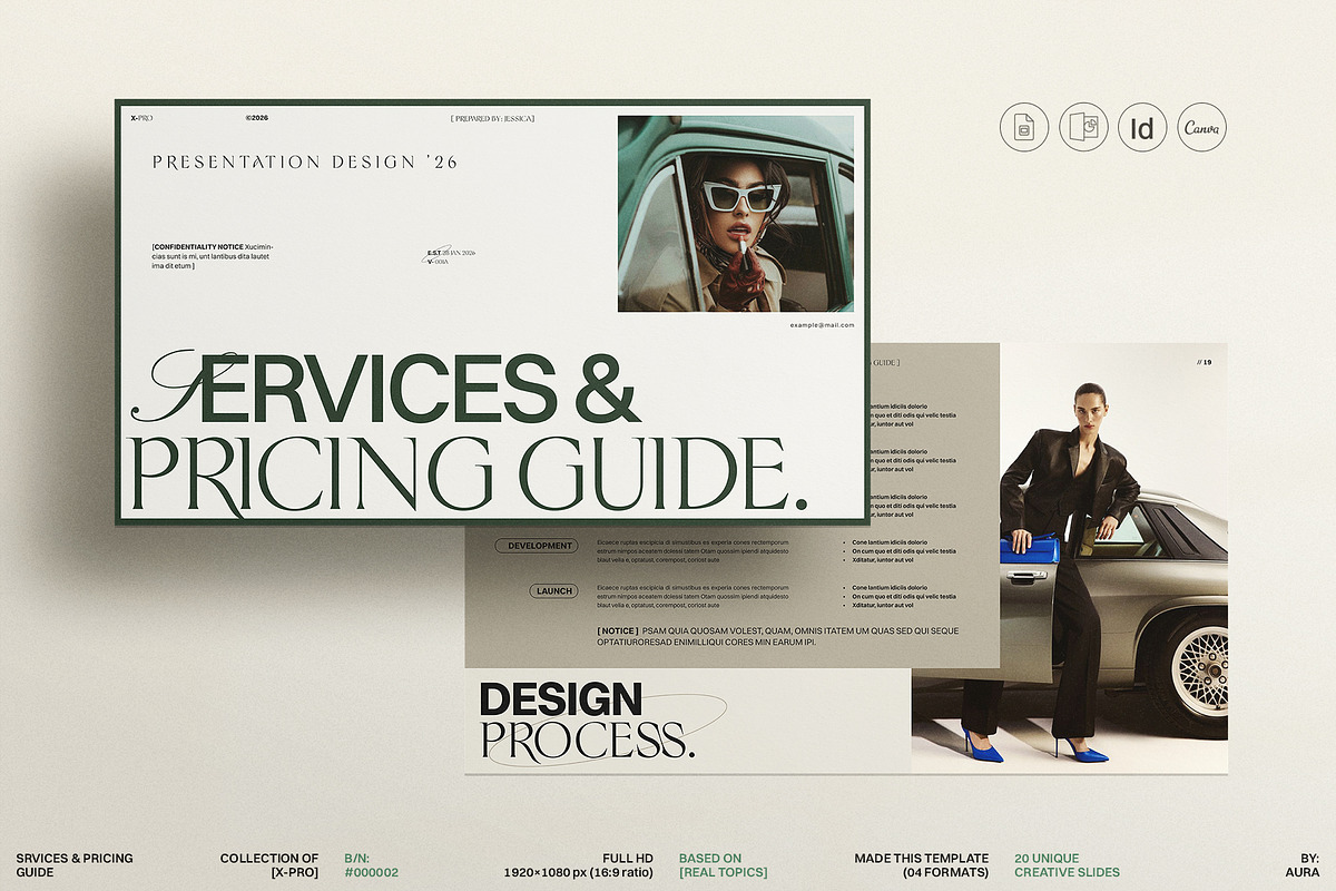 X-PRO | Services and Pricing Guide, a Presentation Template by ArtisanaAura (Photo 1 of 10)