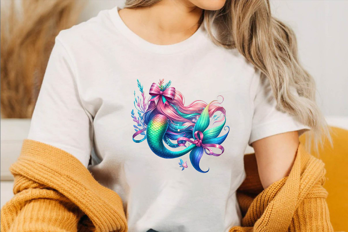 Watercolor Summer Bow Sublimation Cl, an Illustration by SVGArt (Photo 3 of 8)