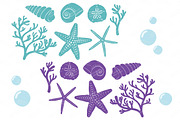 Seashells Clipart in Crayon Box, an Illustration by Amanda Ilkov (Thumbnail 5 of 5)