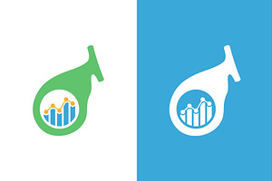 Gallbladder with graph logo, a Finance Illustration by GraphiShop