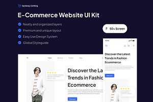 E-commerce Website UI KIT
