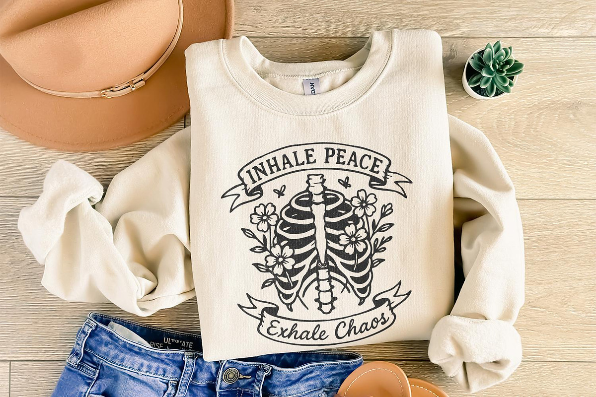 Inhale Peace Exhale Chaos PNG, an Illustration by SharpMarketplace (Photo 8 of 9)