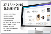 Website Branding Kit | Canva Gold, a Branding & Logo Template by Lady Boss Studio (Thumbnail 3 of 6)