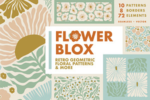 Flowerbox Retro Floral Patterns