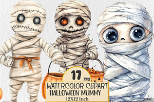 Halloween Mummy Clipart, a Seasonal Illustration by Rose Art