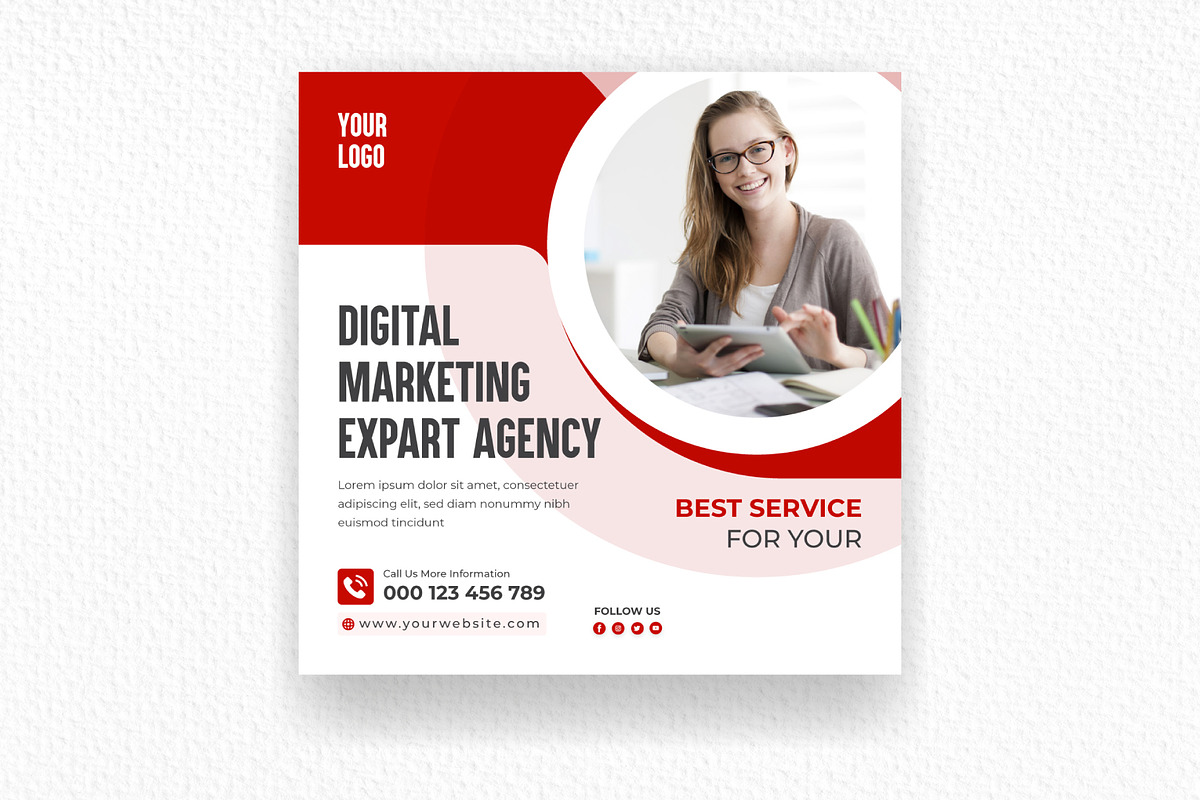Digital Marketing Agency Social Medi, a Social Media Template by Mk_Studio (Photo 6 of 6)
