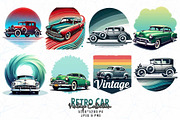 80 Groovy Vintage Car Lover T-shirt, an Illustration by Sofia's Fashion (Thumbnail 8 of 9)