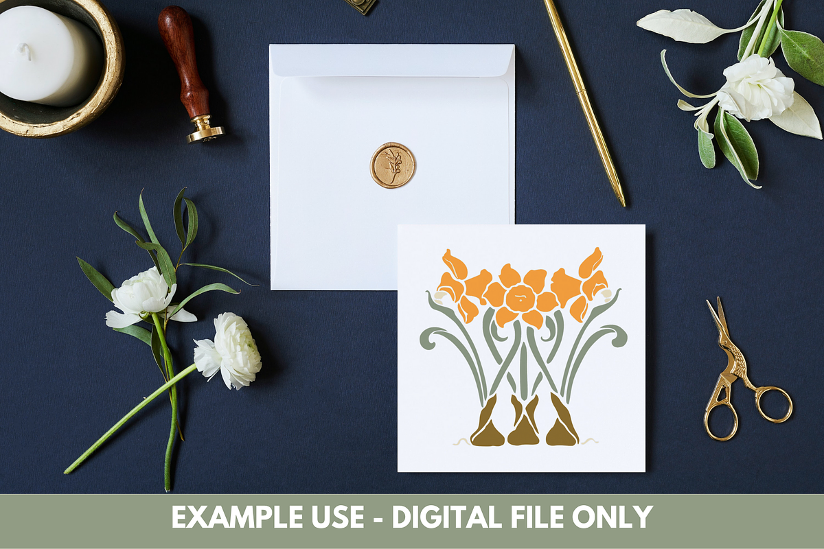 Art Deco Flower Ornaments, an Object Graphic by Self Publishing Magic (Photo 4 of 5)