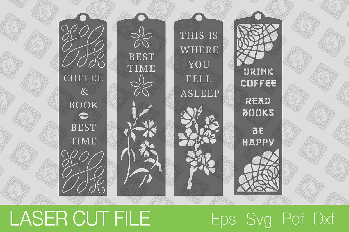 Bookmark Laser Cut SVG, a Templates & Theme by Lerina Art (Photo 2 of 3)